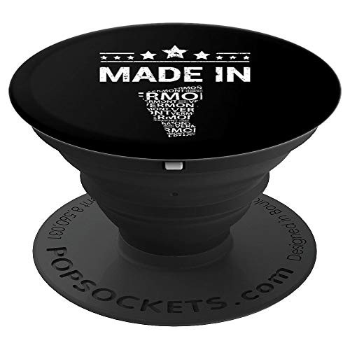 Made In Vermont Home Town Tourist Vacation PopSockets Grip and Stand for Phones and Tablets