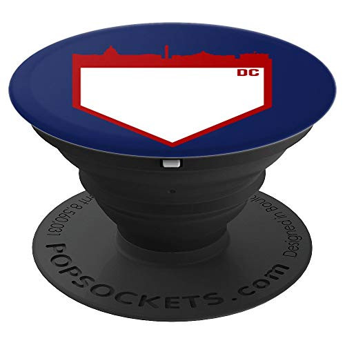 Retro Washington Baseball Home Plate Skyline PopSockets Grip and Stand for Phones and Tablets