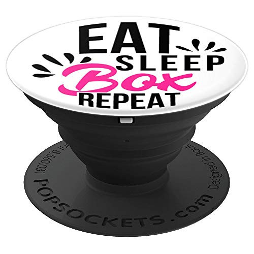 Eat Sleep Box Repeat Motivational Gift ACE017a PopSockets Grip and Stand for Phones and Tablets Eat Sleep Box Repeat Motivational Gift ACE017a PopSockets Grip and Stand for Phones and Tablets