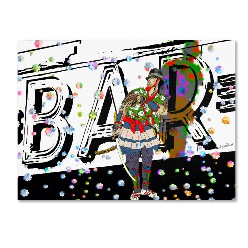 "Bar Warrior" Artwork by Miguel Paredes, 35 by 47-Inch Canvas Wall Art "Bar Warrior" Artwork by Miguel Paredes, 35 by 47-Inch Canvas Wall Art