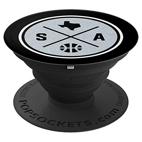 Classic San Antonio Basketball SA Outline PopSockets Grip and Stand for Phones and Tablets Classic San Antonio Basketball SA Outline PopSockets Grip and Stand for Phones and Tablets