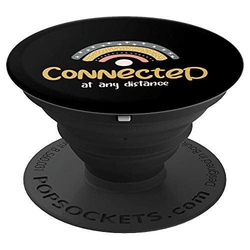 Connected At Any Distance - Kindergarten Back To School Gift PopSockets Grip and Stand for Phones and Tablets