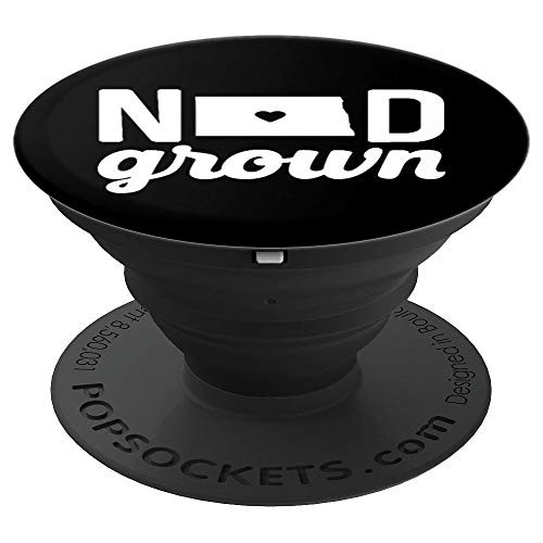 North Dakota Cute ND State Grown Home Gift PopSockets Grip and Stand for Phones and Tablets