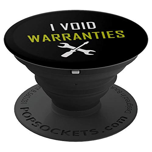 I Void Warranties Repair Tool Man Mr- Fix It Grease Handyman PopSockets Grip and Stand for Phones and Tablets