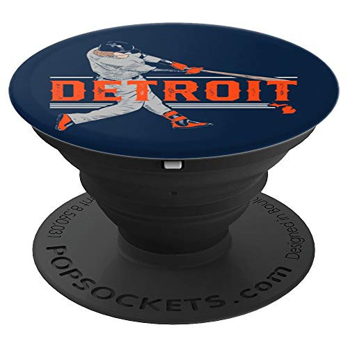 Detroit Baseball Slugger Home Run PopSockets Grip and Stand for Phones and Tablets Detroit Baseball Slugger Home Run PopSockets Grip and Stand for Phones and Tablets