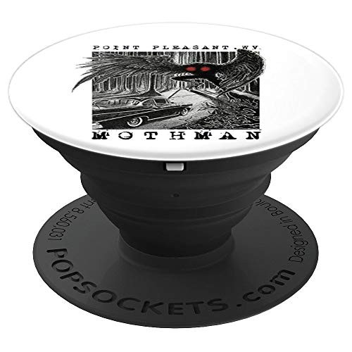 Mothman Encounter - 1966 Point Pleasant Original Cryptid Art PopSockets Grip and Stand for Phones and Tablets