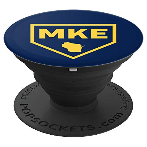 Cool MKE Milwaukee Baseball Home Skyline PopSockets Grip and Stand for Phones and Tablets