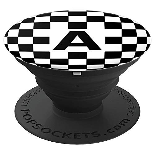 Letter A Checkerboard Chess Board Checkered Black And White PopSockets Grip and Stand for Phones and Tablets Letter A Checkerboard Chess Board Checkered Black And White PopSockets Grip and Stand for Phones and Tablets