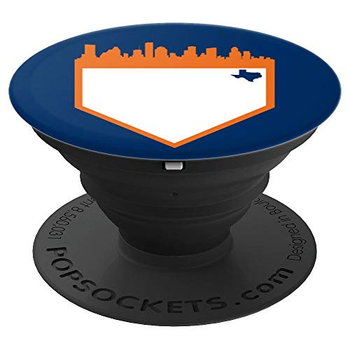 Retro Houston Baseball Home Plate Skyline PopSockets Grip and Stand for Phones and Tablets Retro Houston Baseball Home Plate Skyline PopSockets Grip and Stand for Phones and Tablets