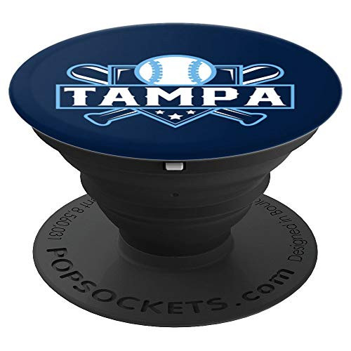 Tampa Bay Baseball Home Plate Crossed Bats PopSockets Grip and Stand for Phones and Tablets Tampa Bay Baseball Home Plate Crossed Bats PopSockets Grip and Stand for Phones and Tablets