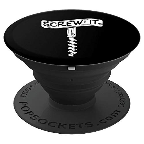 Screw It Funny Wine Bottle Corker Cute Wine Lover Drinking PopSockets Grip and Stand for Phones and Tablets