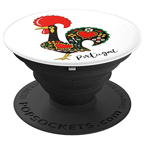 Galo de Barcelos Portuguese Rooster Design PopSockets Grip and Stand for Phones and Tablets