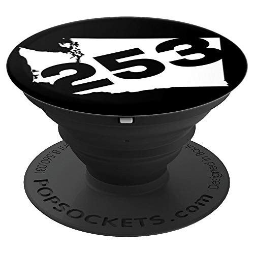 253 Area Code Washington PopSockets Grip and Stand for Phones and Tablets