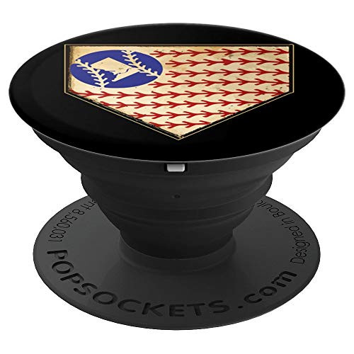 Vintage Washington DC Baseball Home Plate American Flag Gift PopSockets Grip and Stand for Phones and Tablets