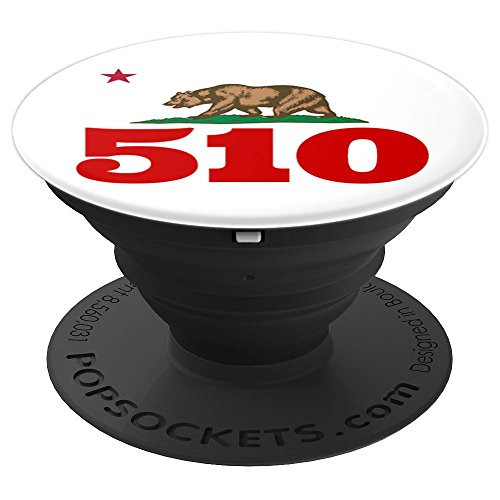 California Republic 510 Area Code PopSockets Grip and Stand for Phones and Tablets