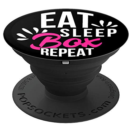 Eat Sleep Box Repeat Motivational Gift ACE017b PopSockets Grip and Stand for Phones and Tablets Eat Sleep Box Repeat Motivational Gift ACE017b PopSockets Grip and Stand for Phones and Tablets