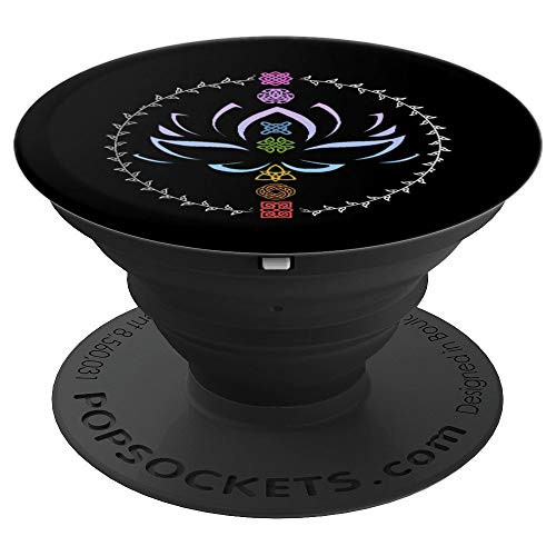 Spiritual Zen Back Lotus Flower Chakras Aligned Yoga Gift PopSockets Grip and Stand for Phones and Tablets Spiritual Zen Back Lotus Flower Chakras Aligned Yoga Gift PopSockets Grip and Stand for Phones and Tablets
