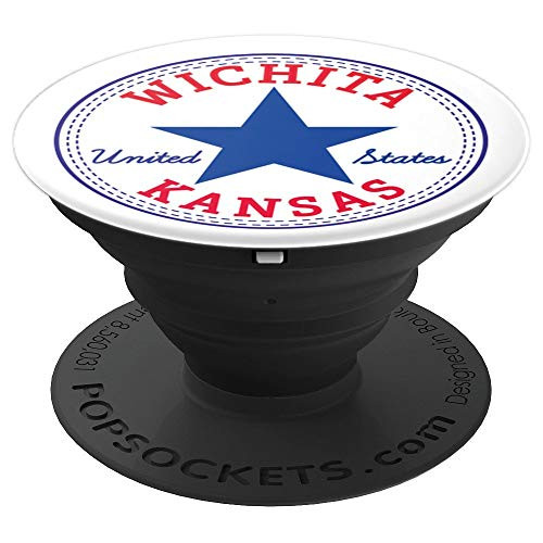 Wichita Kansas Capital United States USA Skater Streetwear PopSockets Grip and Stand for Phones and Tablets Wichita Kansas Capital United States USA Skater Streetwear PopSockets Grip and Stand for Phones and Tablets