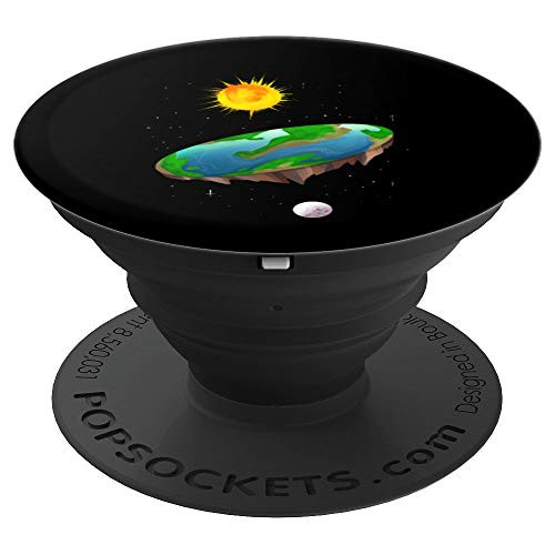 Conspiracy Theory Flat Earth Model PopSockets Grip and Stand for Phones and Tablets