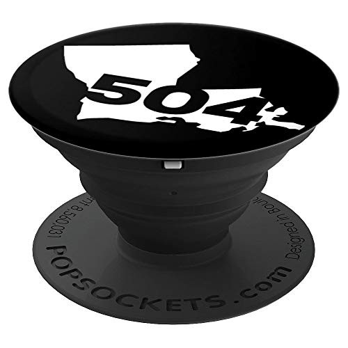 504 Area Code Louisiana PopSockets Grip and Stand for Phones and Tablets
