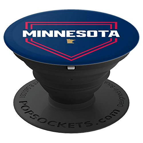 Vintage Minnesota Baseball MN Home State PopSockets Grip and Stand for Phones and Tablets
