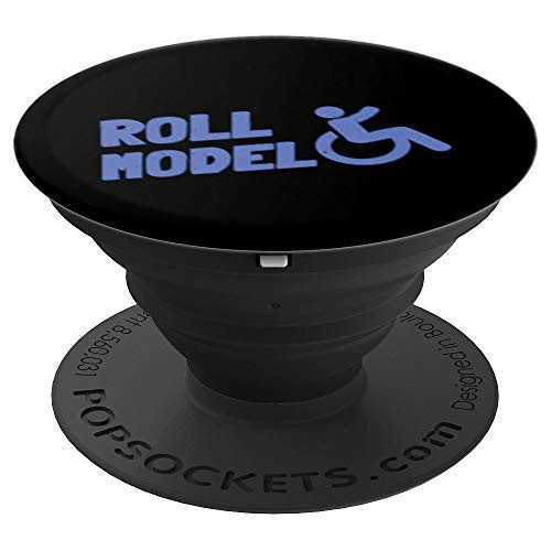 Funny Wheelchair Humor   Gift Idea Handicap People   PopSockets Grip and Stand for Phones and Tablets
