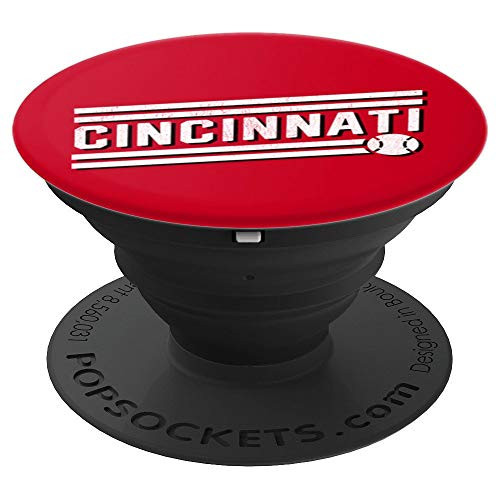 Cool Cincinnati Baseball Home Run PopSockets Grip and Stand for Phones and Tablets