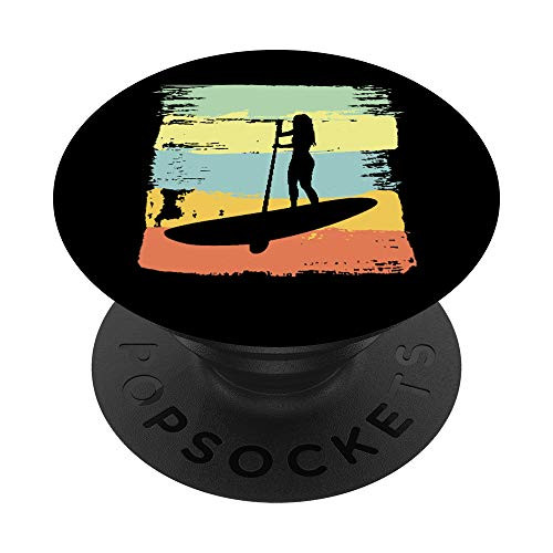 Stand Up Paddle Boarding SUP Surf Board Surfing Gift PopSockets Grip and Stand for Phones and Tablets