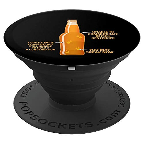 Funny Beer Drinking Gift - Beer Bottle Status Drinking Beer PopSockets Grip and Stand for Phones and Tablets