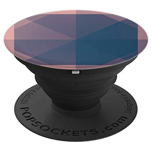 Navy-Pink-Shapes Octagon-Wheel - Geometric PopSockets Grip and Stand for Phones and Tablets