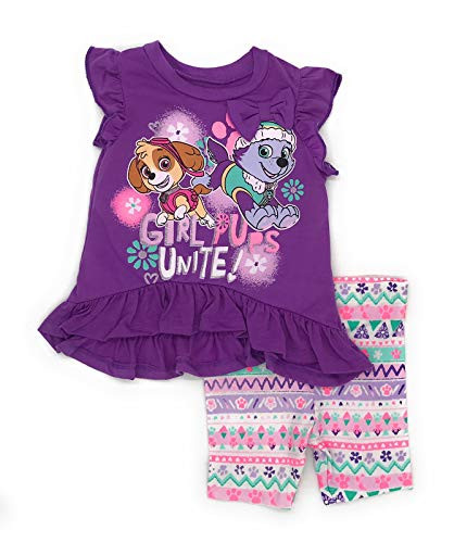 Nickelodeon Paw Patrol Girls Infant and Toddler Shorts Clothing Sets 2 Toddler