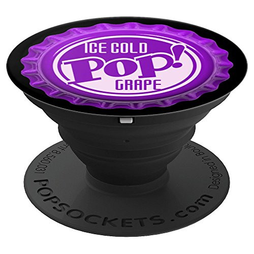 Ice Cold Grape Pop! - Purple Soda Bottle Cap PopSockets Grip and Stand for Phones and Tablets