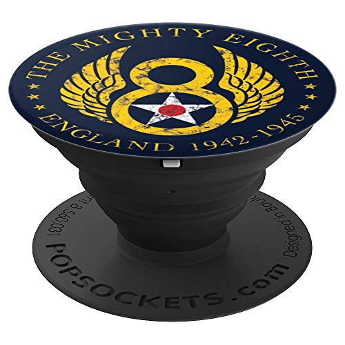 Mighty Eighth - 8th Air Force USAAF B-17   B-24 Bomber Group PopSockets Grip and Stand for Phones and Tablets