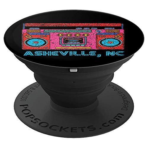 80s 90s Old School Boombox Retro Vintage Asheville NC Gift PopSockets Grip and Stand for Phones and Tablets 80s 90s Old School Boombox Retro Vintage Asheville NC Gift PopSockets Grip and Stand for Phones and Tablets