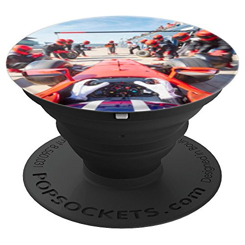 Car Racing Cockpit Front Seat Photograph Racer Speed Driver PopSockets Grip and Stand for Phones and Tablets