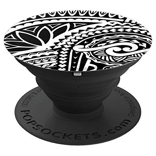 Polynesian Tattoo Hawaiian Tribal Samoan PopSockets Grip and Stand for Phones and Tablets