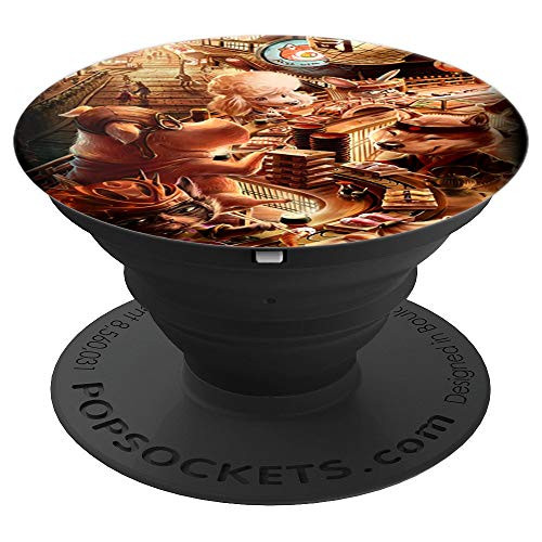Home Pets Dining at Kaiten Sushi in Parallel Universe PopSockets Grip and Stand for Phones and Tablets
