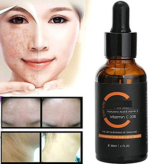 2 bottles Vitamin C Serum for Face Vitamin C Serum for Face with Hyaluronic Acid Anti Ageing   Anti Wrinkle Brighten   Hydrate Skin