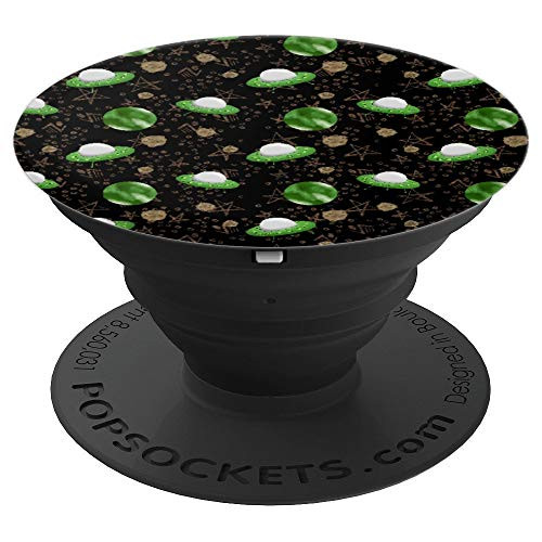 Alien Decor Area 51 Roswell in Space PopSockets Grip and Stand for Phones and Tablets