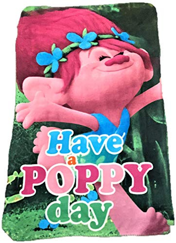Trolls Have A Very Poppy Day Throw Blanket Pink