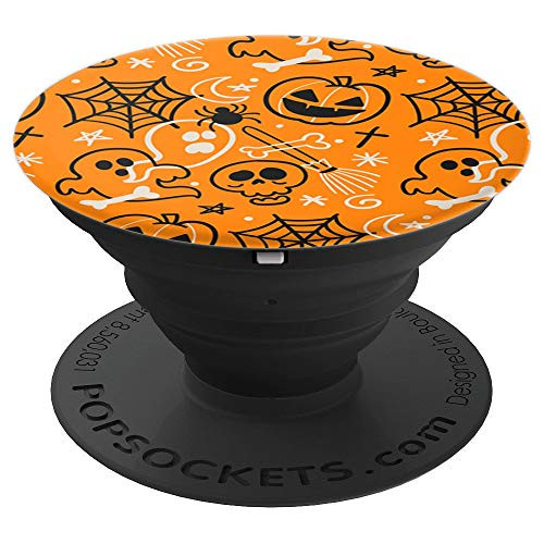 Halloween Funny Pumpkin Pattern PopSockets Grip and Stand for Phones and Tablets