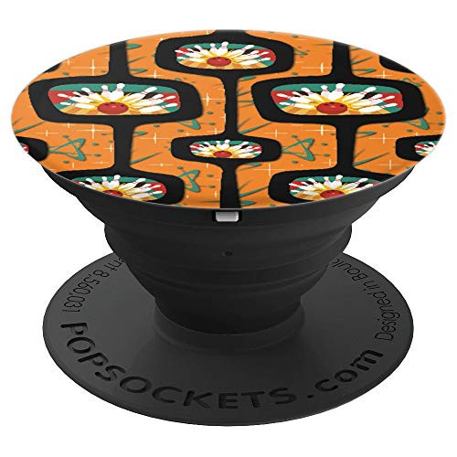 Classic Bowling Retro Decor Patterns Vision Strikes PopSockets Grip and Stand for Phones and Tablets