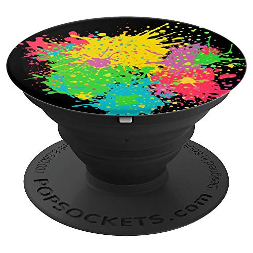 Paint splashes splatter abstract colourful design PopSockets Grip and Stand for Phones and Tablets Paint splashes splatter abstract colourful design PopSockets Grip and Stand for Phones and Tablets
