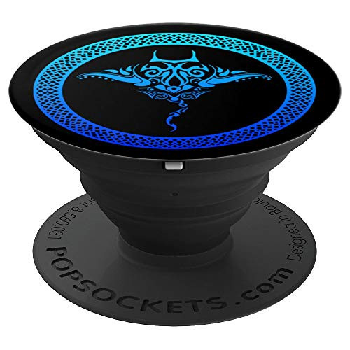 Stingray Polynesian Tribal Design for Stingray Lovers PopSockets Grip and Stand for Phones and Tablets