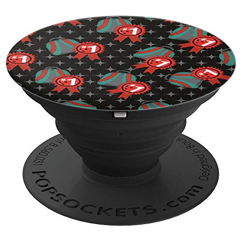 Classic Bowling Retro Decor Patterns Bag Ribbon PopSockets Grip and Stand for Phones and Tablets