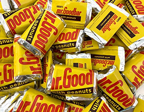 LaetaFood Hershey s Miniatures Mr- Goodbar Milk Chocolate Peanuts Candy Bar Yellow Wrap Candy 2 Pound Bag LaetaFood Hershey s Miniatures Mr- Goodbar Milk Chocolate Peanuts Candy Bar Yellow Wrap Candy 2 Pound Bag