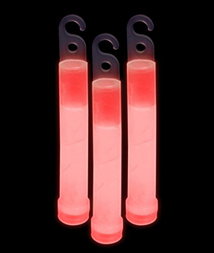 Fun Central S4 6 Inch Premium Glow in the Dark Sticks - Red - 25pcs
