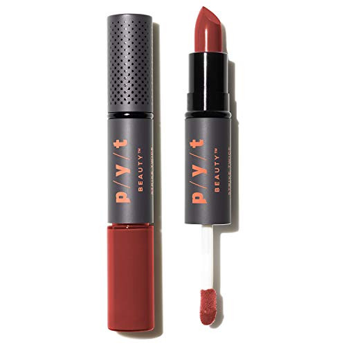 PYT Beauty Double Duty Lipstick Lip Gloss Muted Berry Moisturizing Hypoallergenic Cruelty Free Vegan 1 Count PYT Beauty Double Duty Lipstick Lip Gloss Muted Berry Moisturizing Hypoallergenic Cruelty Free Vegan 1 Count