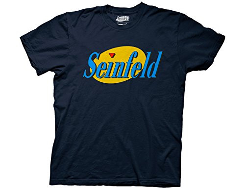 Ripple Junction Seinfeld Season 3 Color Logo Adult T-Shirt Large Navy