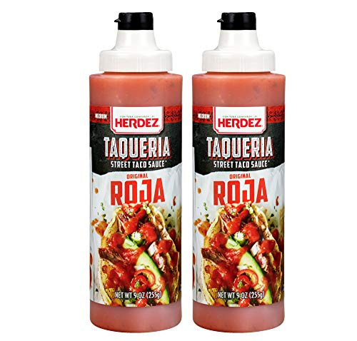 Herdez Taqueria Street Taco Sauce 9 oz 2 Pack Gluten Free Salsa Roja 2 Pack